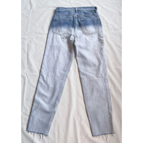 Pacsun Light Blue Acid Wash High Waisted Distressed Jeans Size 24 New - Picture 5 of 7